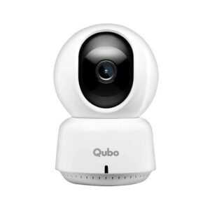 Qubo Smart 360 2K 3MP 1296p WiFi CCTV Security Camera from Hero Group | Mobile App | Two Way Talk | Night Vision | Cloud & SD Card Recording | Alexa & OK Google | (3MP)