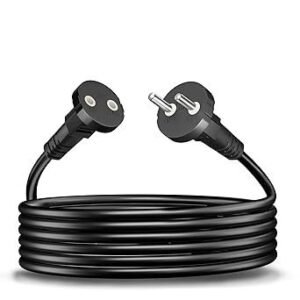 FEDUS 5m Long 18AWG Heavy Duty Male to Female 2 Pin Power Extension Cord wire, 10amp Indoor Outdoor Power Cord Extension Electrical extender Power cable for appliances, electronics and power tools