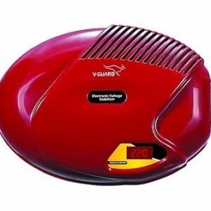 V-Guard VGSD 50 Smart Stabilizer for Refrigerator up to 300 Litre | Advance Overheat Protection | 2 A Capacity | Convenient LED Indicator | Cherry Red (Working Range:130-290 VAC)