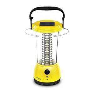 Wipro Coral Plus Rechargeable Solar LED Lantern (Pack of 1, Yellow)