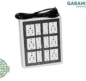 mos GABAN'E 6 Switch, 6 Socket 6A Extension Board Power Indicator | Multi Outlet Electrical Switch Board | Heavy Duty Cord