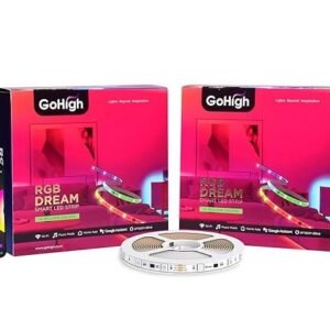GoHigh Smart RGB LED Strip Lights 5M × 4| Group & Sync via App | WiFi & Bluetooth | Music Sync | 15M+ Colors | LED for Bedroom, Gaming & Home Decor | 1Year Warranty |